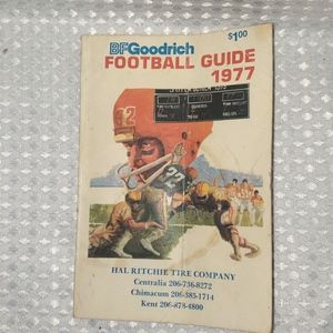 BF Goodrich Football Guide 1977- NCAA & NFL Vintage